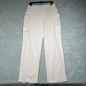 Athleta Vienna Cargo Pant Womens Size 16 Pink Straight Ankle Length Pockets